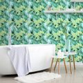 SELF ADHESIVE WALLPAPER GARDEN ABSTRACTION OF LEAVES - SELF-ADHESIVE WALLPAPERS - WALLPAPERS