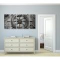 5-PIECE CANVAS PRINT NAUTICAL HELM - STILL LIFE PICTURES - PICTURES