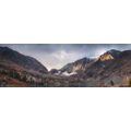 CANVAS PRINT MAJESTIC MOUNTAINS WITH A LAKE - PICTURES OF NATURE AND LANDSCAPE - PICTURES