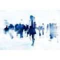 SELF ADHESIVE WALLPAPER SILHOUETTES OF PEOPLE IN A BIG CITY - SELF-ADHESIVE WALLPAPERS - WALLPAPERS