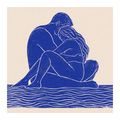 TABLEAU SUR TOILE – UNION TENDRE DE DEUX CORPS - TABLEAUX D'AMOUR - TABLEAUX