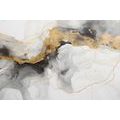 CANVAS PRINT WHITE-GRAY MARBLE - MARBLE PICTURES - PICTURES