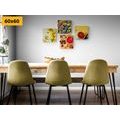 CANVAS PRINT SET COLORFUL FRUIT - SET OF PICTURES - PICTURES