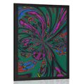 POSTER ABSTRACTION WITH A PREDOMINANT GREEN COLOR - ABSTRACT AND PATTERNED - POSTERS