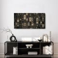 WANDBILD RETRO MUSIKALISCHE DYNAMIK - MUSIKBILDER - BILDER