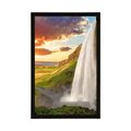 POSTER MAJESTIC WATERFALL IN ICELAND - NATURE - POSTERS