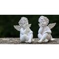 CANVAS PRINT PAIR OF SMALL ANGELS - PICTURES OF ANGELS - PICTURES