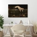 WANDBILD DUNKLE HAND ÜBER DER WASSEROBERFLÄCHE - HALLOWEEN- UND HORROR-BILDER - BILDER
