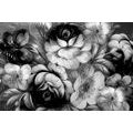 PAPIER PEINT AUTOCOLLANT FLEURS EN NOIR ET BLANC - PAPIERS PEINTS AUTOCOLLANTS - PAPIER PEINT