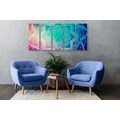 5-PIECE CANVAS PRINT PASTEL MANDALA - PICTURES FENG SHUI - PICTURES