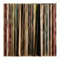 WANDBILD BUNTE ALBUMRÜCKEN - MUSIKBILDER - BILDER