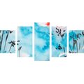 5-PIECE CANVAS PRINT PAINTING OF THE JAPANESE SKY - PICTURES OF NATURE AND LANDSCAPE - PICTURES