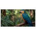 OBRAZ PAPOUŠEK MEZI TROPICKÝMI LISTY - OBRAZY PTÁCI - OBRAZY