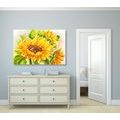 CANVAS PRINT BEAUTIFUL SUNFLOWER - PICTURES FLOWERS - PICTURES