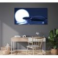 WANDBILD ZEN-STEINE UND VOLLMOND - BILDER MIT FENG SHUI-MOTIVEN - BILDER