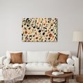 WANDBILD VINTAGE NOTENSYMPHONIE - MUSIKBILDER - BILDER