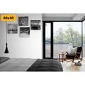 CANVAS PRINT SET PARADISE ON EARTH IN BLACK AND WHITE - SET OF PICTURES - PICTURES