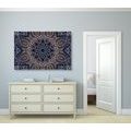 CANVAS PRINT MANDALA WITH AN INDIAN THEME - PICTURES FENG SHUI - PICTURES