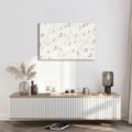 WANDBILD MUSIKALISCHE NOTEN AUF WELLEN - MUSIKBILDER - BILDER