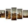 5-PIECE CANVAS PRINT CENTER OF NEW YORK CITY - PICTURES OF CITIES - PICTURES