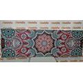 CANVAS PRINT INDIAN MANDALA WITH FLORAL PATTERN - PICTURES FENG SHUI - PICTURES