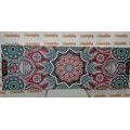 WANDBILD INDISCHES MANDALA MIT BLUMENMUSTER - BILDER MIT FENG SHUI-MOTIVEN - BILDER