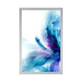 POSTER BLUME IM FUTURISTISCHEN STIL - ABSTRAKT UND GEMUSTERT - POSTER