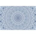 WANDBILD DETAILLIERTES DEKORATIVES MANDALA IN BLAU - BILDER MIT FENG SHUI-MOTIVEN - BILDER