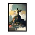 POSTER STATUE VON JESUS IN RIO DE JANEIRO - BERGE - POSTER