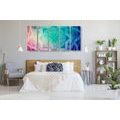 5-PIECE CANVAS PRINT PASTEL MANDALA - PICTURES FENG SHUI - PICTURES