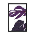 AFFICHE FEUILLES DE MONSTERA VIOLET - DE NOTRE ATELIER - AFFICHES