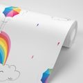 WALLPAPER RAINBOW UMBRELLAS - CHILDRENS WALLPAPERS - WALLPAPERS