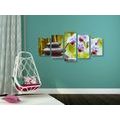 5-PIECE CANVAS PRINT SPA STILL LIFE - PICTURES FENG SHUI - PICTURES