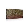 CANVAS PRINT GOLDEN ORIENTAL MANDALA - PICTURES FENG SHUI - PICTURES