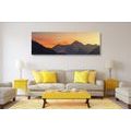 CANVAS PRINT SUNSET ON THE MOUNTAINS - PICTURES OF NATURE AND LANDSCAPE - PICTURES