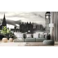 SELF ADHESIVE WALL MURAL BLACK AND WHITE LONDON BIG BEN AT NIGHT - SELF-ADHESIVE WALLPAPERS - WALLPAPERS