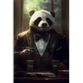 WANDBILD TIERISCHER GANGSTER PANDA - WANDBILDER TIERISCHE GANGSTER - BILDER