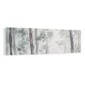 TABLEAU SUR TOILE – FORÊT PAISIBLE DANS LA BRUME - TABLEAUX FORÊT - TABLEAUX