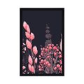POSTER GRASS VARIATIONS IN PINK COLOR - FLOWERS - POSTERS