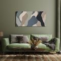 TABLEAU SUR TOILE – ABSTRACTION MODERNE AUX TONS NATURELS - IMAGES FORMES ABSTRAITES - TABLEAUX