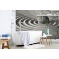 SELF ADHESIVE WALL MURAL BLACK AND WHITE RELAXATION STONE - SELF-ADHESIVE WALLPAPERS - WALLPAPERS