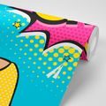 SELF ADHESIVE WALLPAPER LADY IN POP ART STYLE - OMG! - SELF-ADHESIVE WALLPAPERS - WALLPAPERS