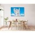 CANVAS PRINT CARING ANGEL IN THE SKY - PICTURES OF ANGELS - PICTURES