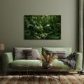 TABLEAU SUR TOILE – JUNGLE TROPICALE VERDOYANTE - TABLEAUX ARBRES ET FEUILLES - TABLEAUX