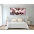 CANVAS PRINT FESTIVE FLORAL COMPOSITION OF ROSES - PICTURES FLOWERS - PICTURES