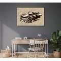 CANVAS PRINT RETRO VETERAN - VINTAGE AND RETRO PICTURES - PICTURES