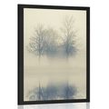 AFFICHE ARBRES DANS LE BROUILLARD - NATURE - AFFICHES