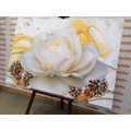 CANVAS PRINT LUXURIOUS ROSE WITH AN ABSTRACTION - PICTURES FLOWERS - PICTURES