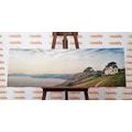 CANVAS PRINT HOUSE ON A CLIFF - STILL LIFE PICTURES{% if product.category.pathNames[0] != product.category.name %} - PICTURES{% endif %}