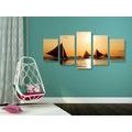 5-PIECE CANVAS PRINT BEAUTIFUL SUNSET AT SEA - PICTURES OF NATURE AND LANDSCAPE - PICTURES